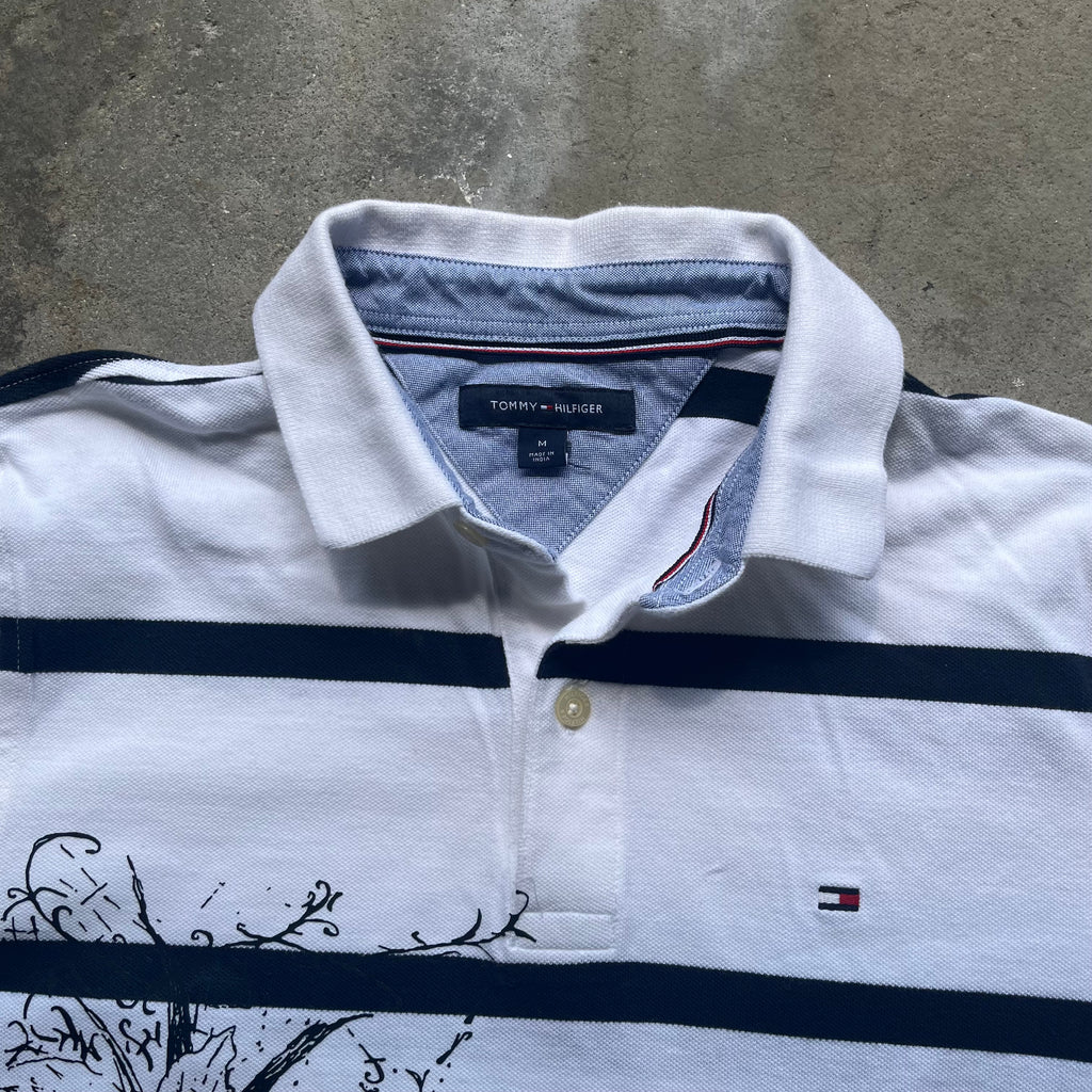 Tommy Hillfigure Upcycled Floral Polo - Medium