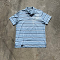 Mystery Blue and White Izod Stripped Polo