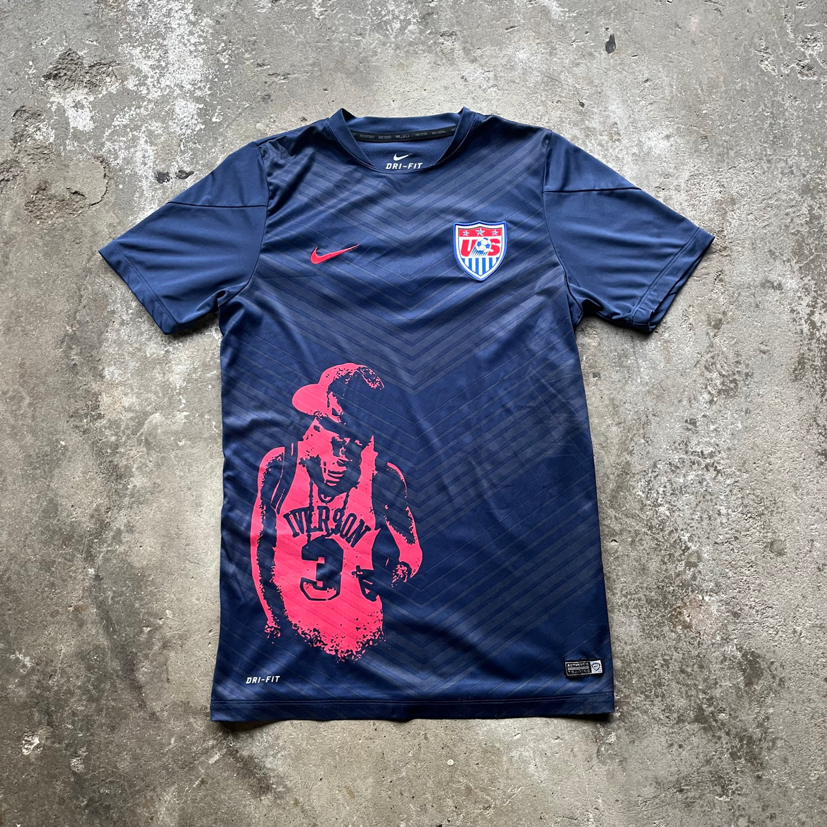 Upcycled Nike USA Soccer Playboi Carti with Measurements (S/M)