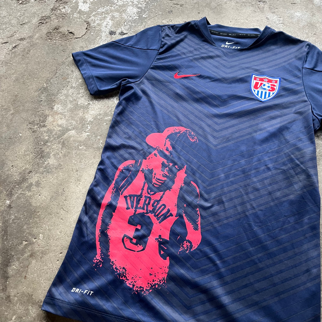 Upcycled Nike USA Soccer Playboi Carti with Measurements (S/M)