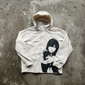 Upcycled Large Unisex Uniqlo Rainjacket - Women with Revolver